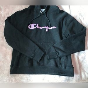 CHAMPION , pink lettering hoodie